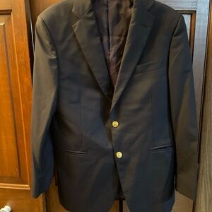 Brooks Brothers 1818 Madison X Loro Piana Men's Navy Wool Blazer Sport Coat 38S